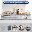 Pet Dog Playpen Safety Gate Kids Activity Centre Puppy Enclosure Pen Stair Barrier Fence Fireplace Guard Outdoor Indoor 10 Panels