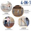 Pet Dog Playpen Safety Gate Kids Activity Centre Puppy Enclosure Pen Stair Barrier Fence Fireplace Guard Outdoor Indoor 10 Panels