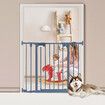 Pet Dog Playpen Safety Gate Kids Activity Centre Puppy Enclosure Pen Stair Barrier Fence Fireplace Guard Outdoor Indoor 10 Panels