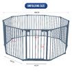 Pet Dog Playpen Safety Gate Kids Activity Centre Puppy Enclosure Pen Stair Barrier Fence Fireplace Guard Outdoor Indoor 10 Panels