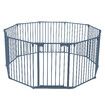 Pet Dog Playpen Safety Gate Kids Activity Centre Puppy Enclosure Pen Stair Barrier Fence Fireplace Guard Outdoor Indoor 10 Panels