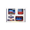 Green Toys Train, Blue CB - 6 Piece Pretend Play Kids Toy Vehicle Playset