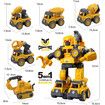 Transform The Toy Into A Robot With 5 Vehicles, Assemble And Disassemble