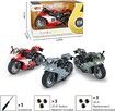 Motorcycle Toy,Pull Back Vehicles,Alloy Toy for Kids 3-9 (Red)