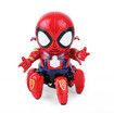 Cool Spider Robot with Six Paws -Colorful Lights, Music, Move Dancing - for Kids Gift (Red)