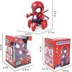 Cool Spider Robot with Six Paws -Colorful Lights, Music, Move Dancing - for Kids Gift (Red)