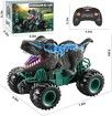 2.4GHz Remote Control Dinosaur Car Toys with Light Sound Indoor Outdoor All Terrain Electric RC Car Toys Gifts Age 6+