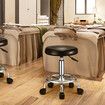 Salon Chair Barber Stool Hairdressing Beauty Clinic Height Adjustable Rotatable Round PU Black