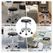 Salon Chair Barber Stool Hairdressing Beauty Clinic Height Adjustable Rotatable Round PU Black