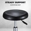 Salon Chair Barber Stool Hairdressing Beauty Clinic Height Adjustable Rotatable Round PU Black