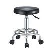 Salon Chair Barber Stool Hairdressing Beauty Clinic Height Adjustable Rotatable Round PU Black