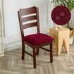 Waterproof Seat Covers for Dining Room Chairs Covers Dining Chair Cover Kitchen Chair Covers (Wine Red, 2 Pcs)