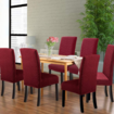 Dining Chair Covers Stretch Chair Covers Parsons Chair Slipcover Chair Covers for Dining Room Set of 2, Wine Red