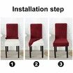 Dining Chair Covers Stretch Chair Covers Parsons Chair Slipcover Chair Covers for Dining Room Set of 2, Wine Red