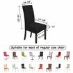 Dining Chair Covers Stretch Chair Covers Parsons Chair Slipcover Chair Covers for Dining Room Set of 2, Black