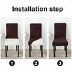 Dining Chair Covers Stretch Chair Covers Parsons Chair Slipcover Chair Covers for Dining Room Set of 2, Chocolate