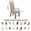 Dining Chair Covers Stretch Chair Covers Parsons Chair Slipcover Chair Covers for Dining Room Set of 2, Khaki