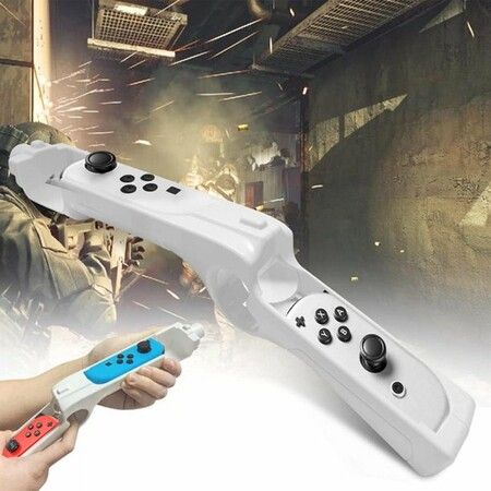 Game Controller, Shooting Game Gun Controller for Switch Switch OLED Hand Grips Hunting Games
