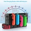 Charging Dock Compatible with Switch OLED Switch Joy Cons Controller