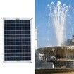 50W DC12V Solar Panel Water Pump Kit Silicone Plastic Solar Pond Pump for Garden