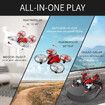 3 IN 1 UAV Mini Drone Vehicle Boat 3 in 1 RC Quadcopter with Headless Mode 2.4GHZ Remote Control One Key Return 360°3D Back