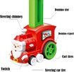 90 Pieces Electric Santa Claus Domino Train Set for Boys and Girls Ages 3 and Up