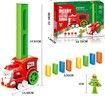 90 Pieces Electric Santa Claus Domino Train Set for Boys and Girls Ages 3 and Up