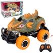 Mini Monster Truck RC Car with 1: 43 Scale 4 Channels Toy for Toddlers and Kids Birthday Christmas Gift (Orange)