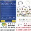 Calendar Pocket Chart Calendar Weather with 142 Spanish Flash Cards Classroom Teaching,Homeschooling (Blue)