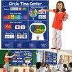 Circle Time Center Classroom Pocket Chart Educational Pocket Chart Teaching Materials Learning Calendar Weather Counting Letter Color Shape