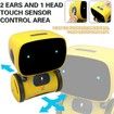 Kids Robot Toy Smart Talking Robots Intelligent with Voice Controlled Touch Sensor Singing Dancing Gift For Age 3+ (Yellow)