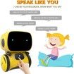 Kids Robot Toy Smart Talking Robots Intelligent with Voice Controlled Touch Sensor Singing Dancing Gift For Age 3+ (Yellow)