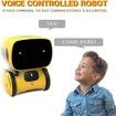 Kids Robot Toy Smart Talking Robots Intelligent with Voice Controlled Touch Sensor Singing Dancing Gift For Age 3+ (Yellow)