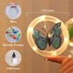 USB LED Curtain Hanging Decorative Lights for Backdrop Wall Bedroom Wedding Christmas, Outdoor Waterproof Butterfly Lights