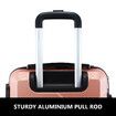 2 Piece Luggage Set Travel Carry On Hard Shell Suitcases Traveller Rolling Travelling Checked Trolley Vanity Bag Lightweight