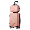 2 Piece Luggage Set Travel Carry On Hard Shell Suitcases Traveller Rolling Travelling Checked Trolley Vanity Bag Lightweight