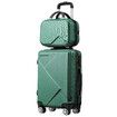 2 Piece Luggage Set Carry On Travel Hard Shell Suitcases Traveller Travelling Rolling Trolley Checked Vanity Bag Lightweight