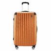 Carry On Luggage Suitcase Travel Travaller Bag Hard Shell Case Lightweight Travelling with Wheels Checked Rolling Trolley TSA Lock Orange