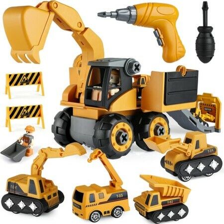 4-in-1 STEM Construction Building Toys ,Christmas Birthday Gifts Boys Girls
