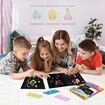 Scratch Paper Art-Crafts Gift: 1 Pack Bulk Rainbow Magic Paper  Toys for 3 4 5 6 7 8 9 10 Years Old Girls Kids