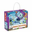 46 Pcs Ocean Floor Puzzle/Underwater Children Recognition Promotes Hand Eye Coordinatio Age 3+ (Glow in the Dark,24x18in)