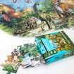 46 Pcs Dinosaur Floor Puzzle Raising Children Recognition Promotes Hand Eye Coordinatio Age 3+ (Glow in the Dark,24x18in)