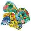 88 Pcs Jigsaw Puzzles Colorful Fun Animal Shaped Puzzle Learning Educational Toys Gifts Games for Age 3+(Rabbit)