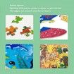 88 Pcs Jigsaw Puzzles Colorful Fun Animal Shaped Puzzle Learning Educational Toys Gifts Games for Age 3+(Rabbit)