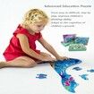 88 Pcs Jigsaw Puzzles Colorful Fun Animal Shaped Puzzle Learning Educational Toys Gifts Games for Age 3+(Rabbit)
