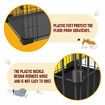 Pet Crate Cat Dog Cage Kennel Bird Rabbit Hutch Enclosure House Bunny Puppy Playpen Metal Toilet Doors XL Black