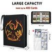 400 Cards PU leather Pokemon Album Book Collection Holder Pocket AnimeBinder Folder Gift For Kids 24X18CM