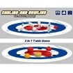 Mini Curling Bowling Board Game Set 2 in 1 Family Interactive Game Tabletop Shuffleboard Toy Best Gifts