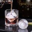 2 Pack Ice Cube Trays Sphere Ice Ball Maker with Lid & Large Square for Whiskey Cocktails Homemade Drinks Chilled