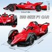 F1 Remote Control Car RC Stunt Car 4WD Rechargeable Remote Control Stunt Cars Play Car Gift for Kids -Red